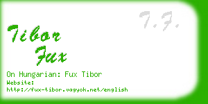 tibor fux business card